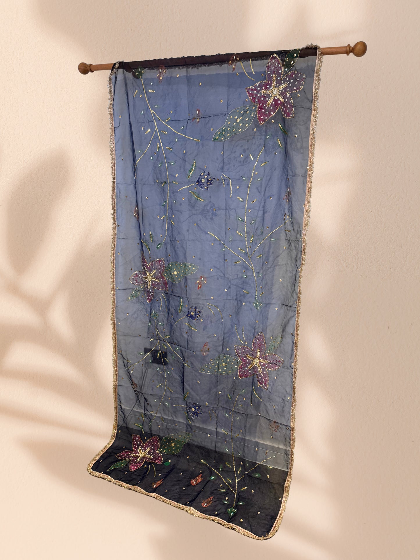 Abstract Handpainted Duppata