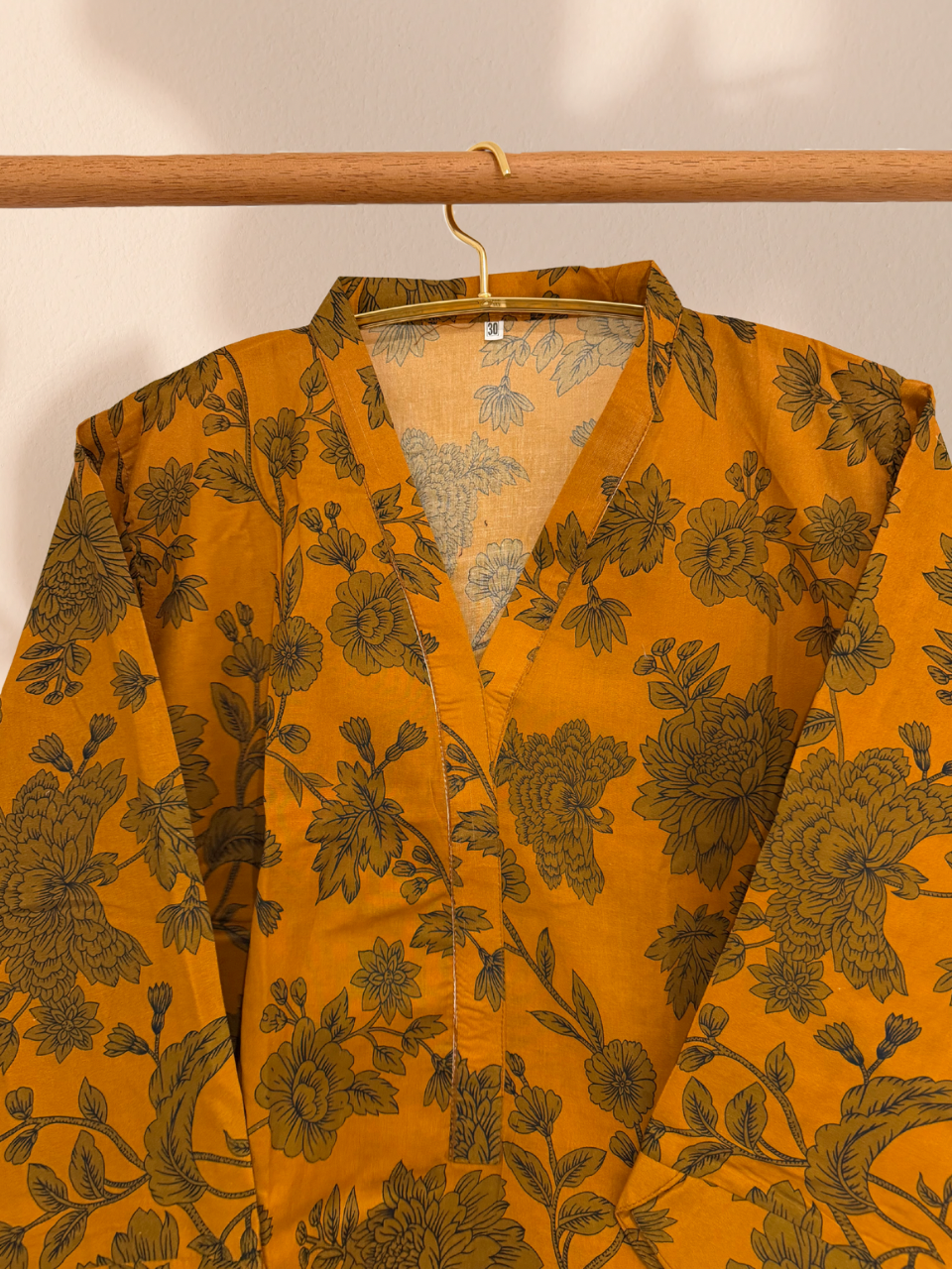 Outlet 2 - Orange 3 piece cotton suit - Khari XL