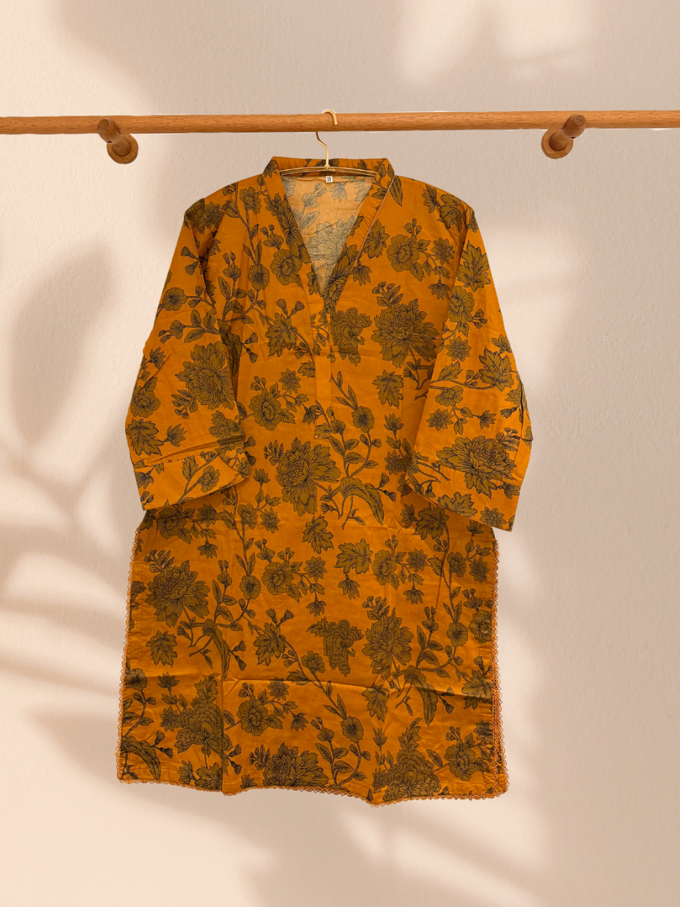 Outlet 4 - Orange 3 piece cotton suit - Khari XL