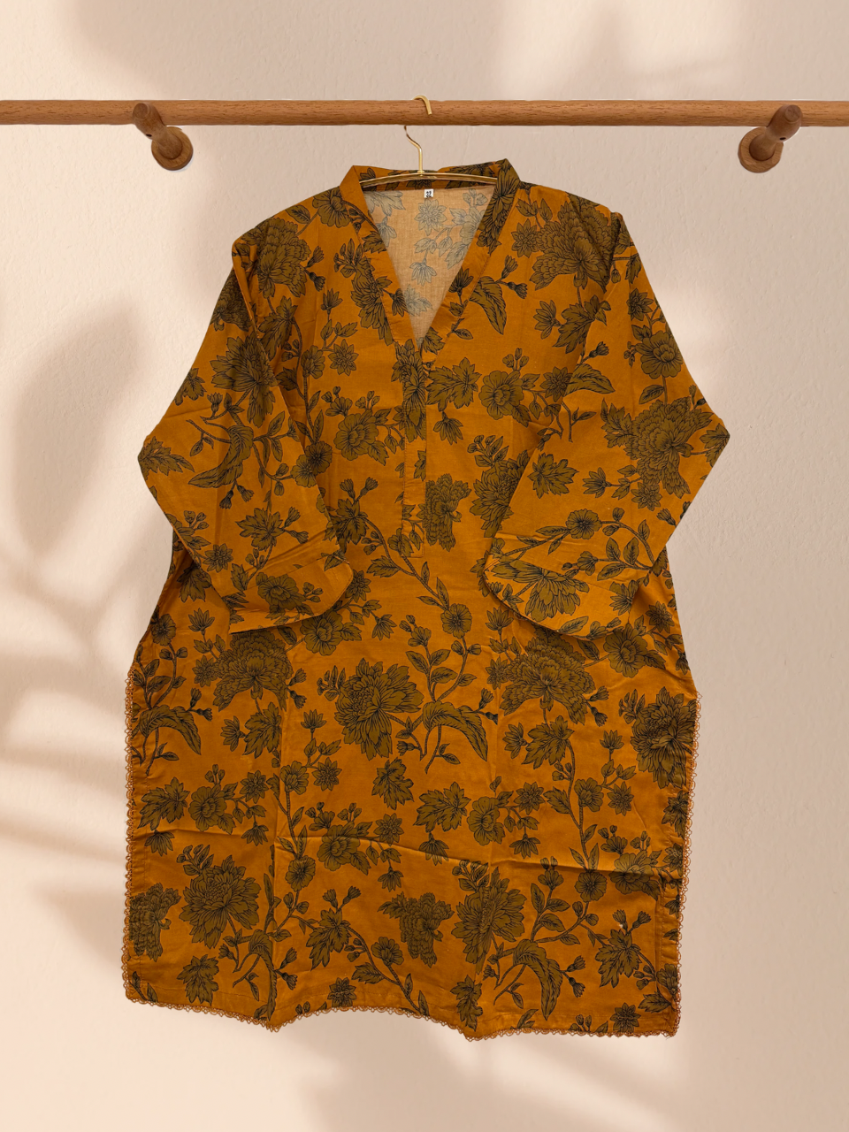 Outlet 1 - Orange 3 piece cotton suit - Khari XL