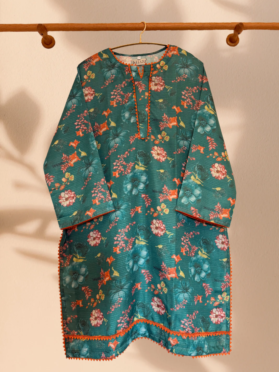 Farasha Inspired Green 3 Piece Plus Size Readymade Suit - Khari XL