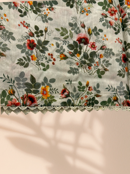 Outlet 1 - Mint green 3 piece cotton suit - Khari XL