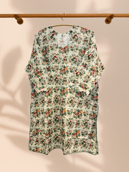 Outlet 2 - Mint Green 3 piece cotton suit - Khari XL