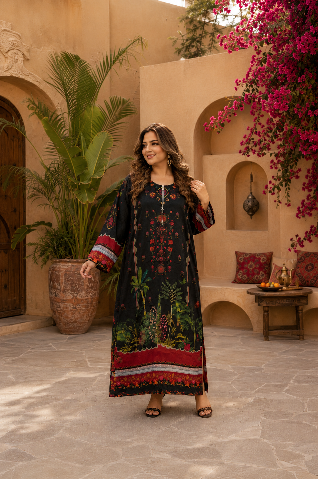 Black Forest Kaftan Dress