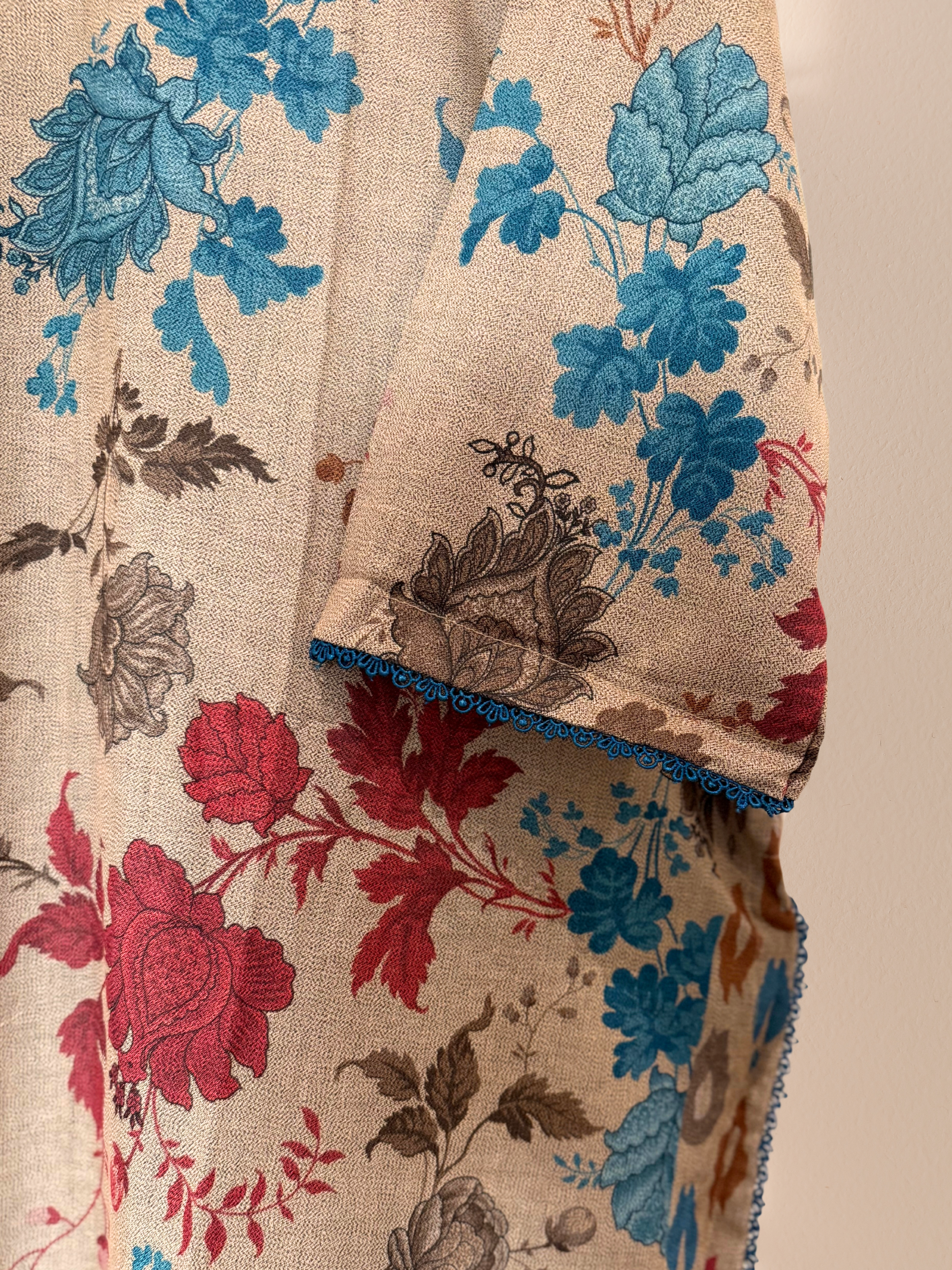 Baroque Inspired Vintage Bloom Plus Size Pakistani 3-Piece Suit – Kameez, Trousers & Dupatta | Khari XL UK