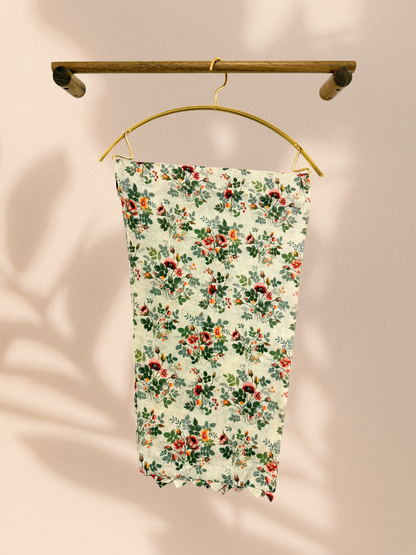 Outlet 1 - Mint green 3 piece cotton suit - Khari XL