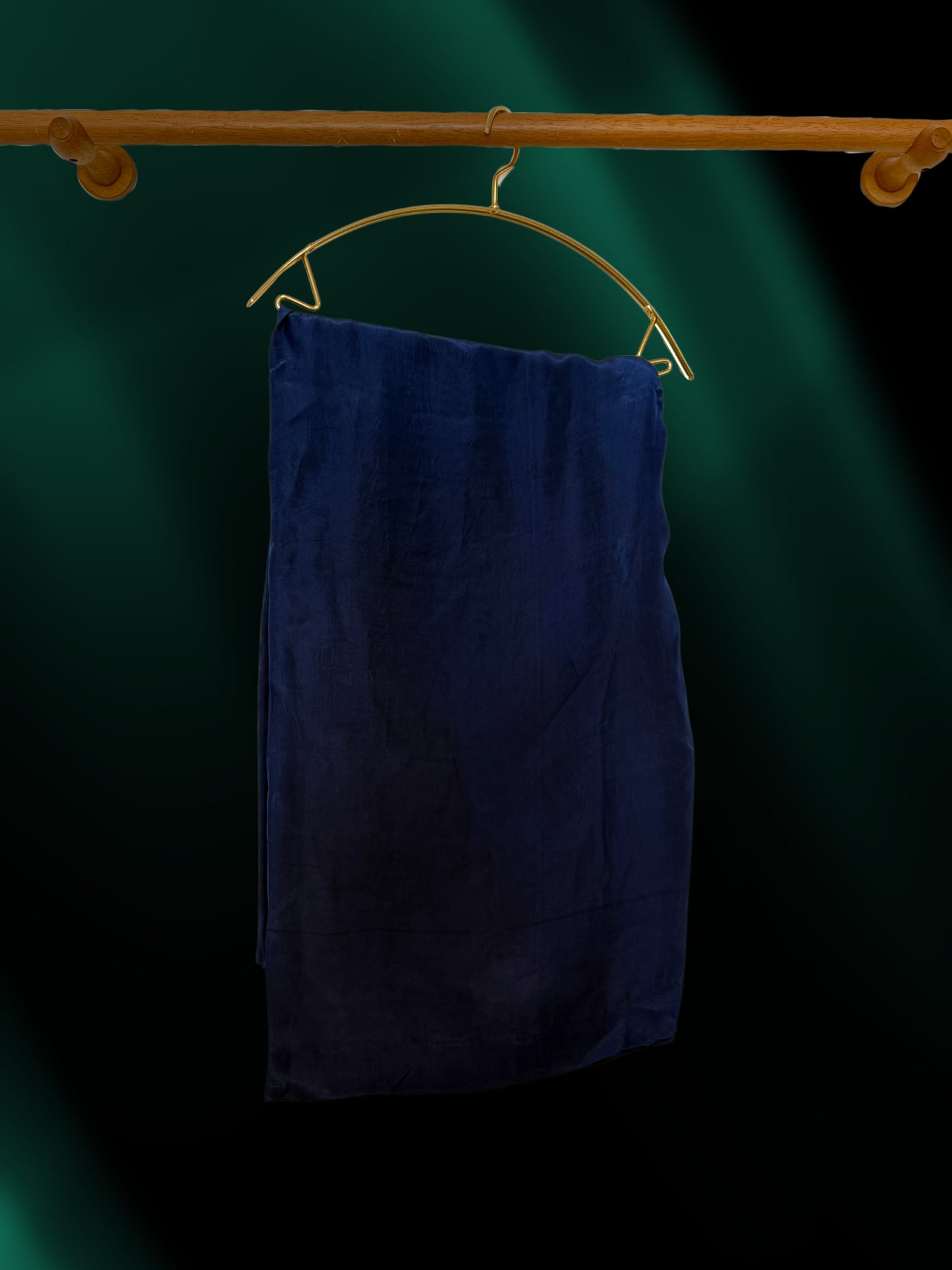 Silk Navy & Emerald Gradient