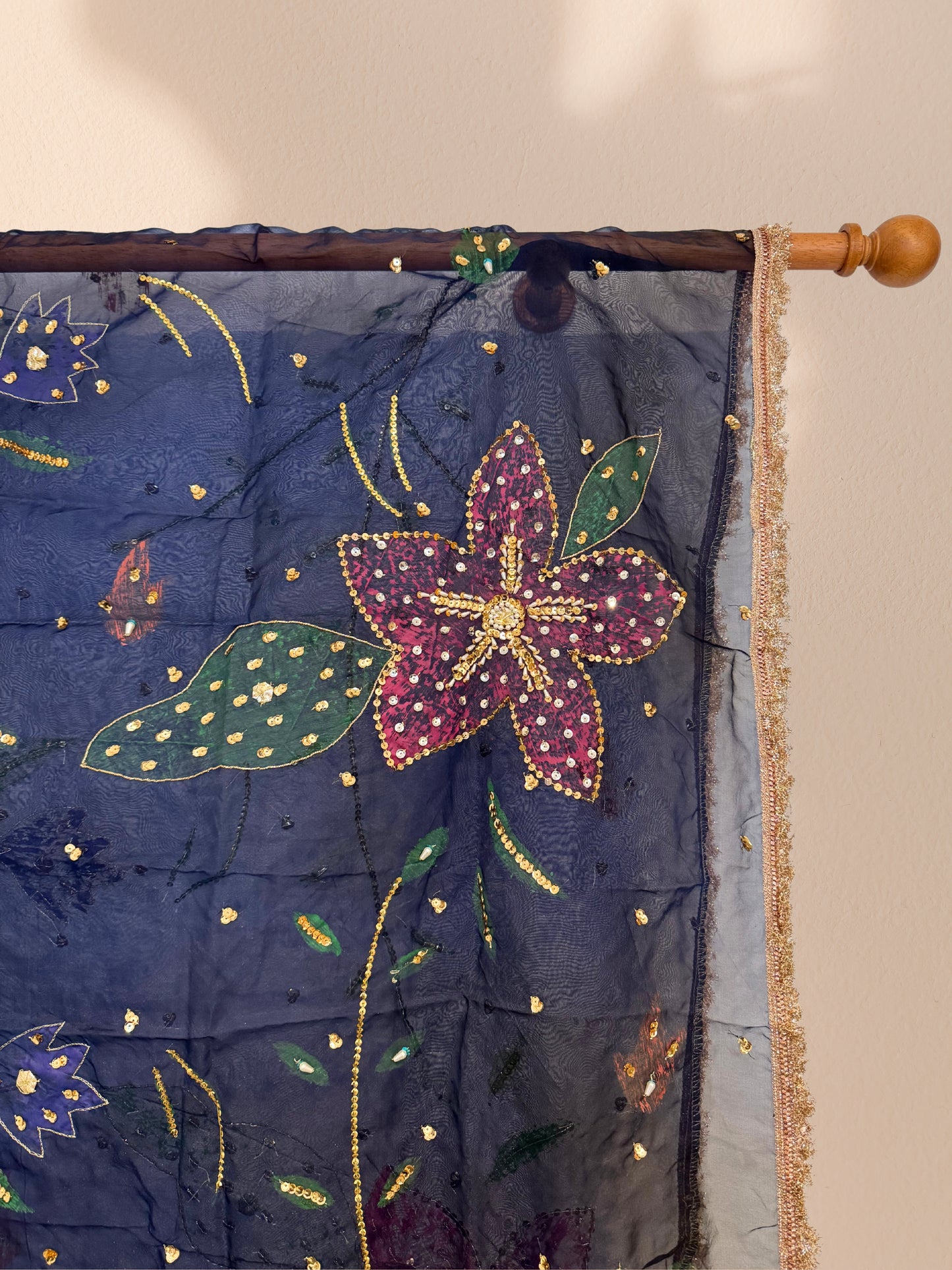 Abstract Handpainted Duppata