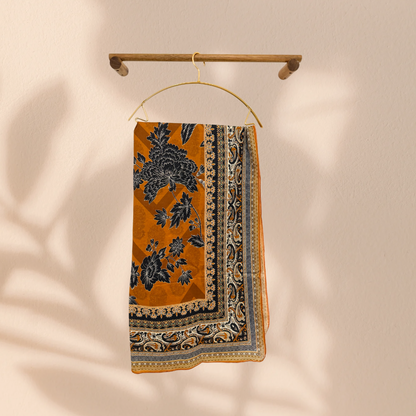 Outlet 5 - Orange 3 piece cotton suit - Khari XL