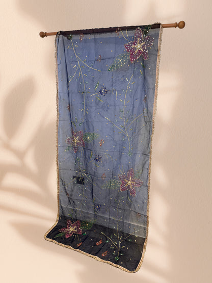 Abstract Handpainted Duppata