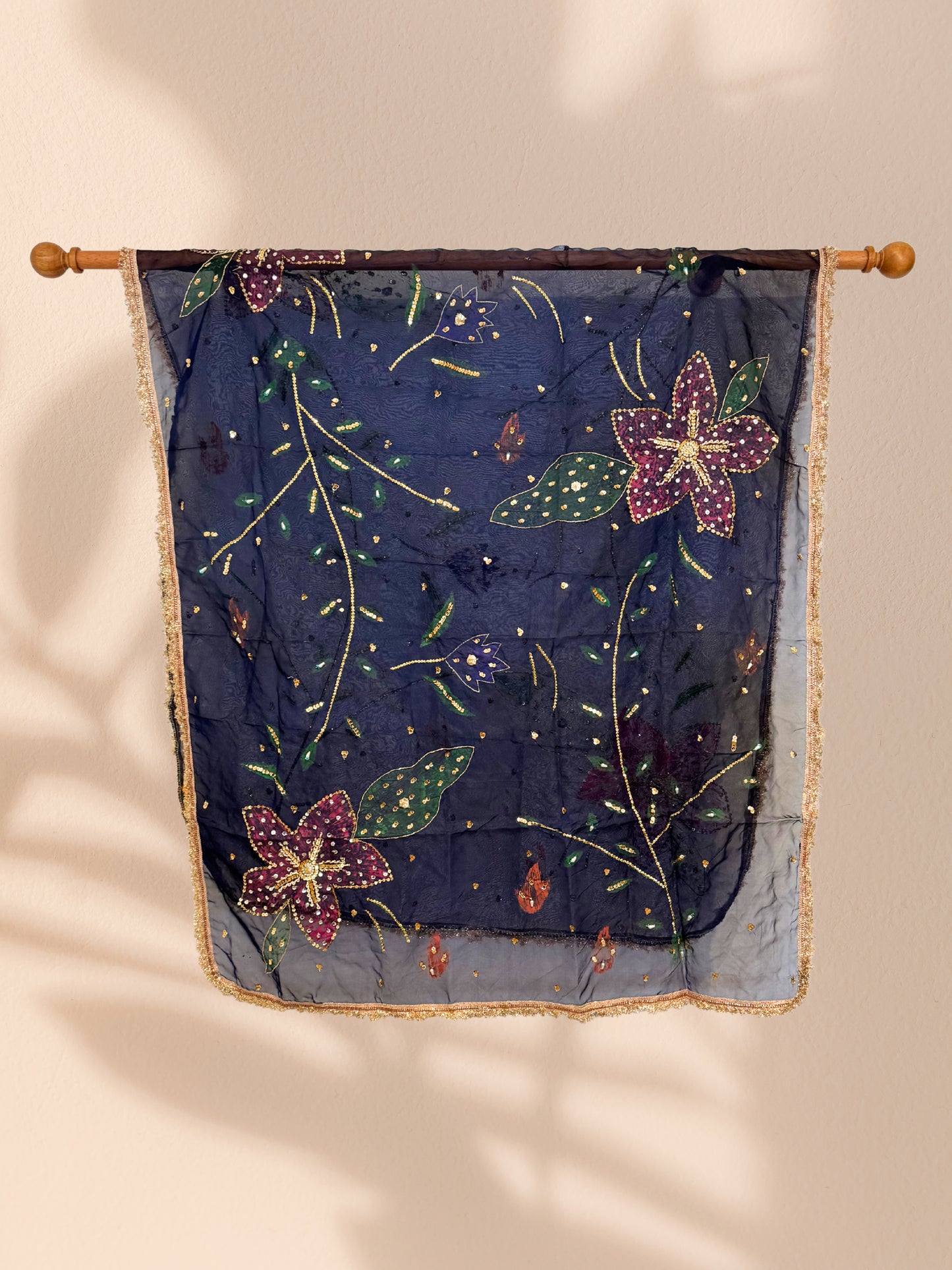 Abstract Handpainted Duppata
