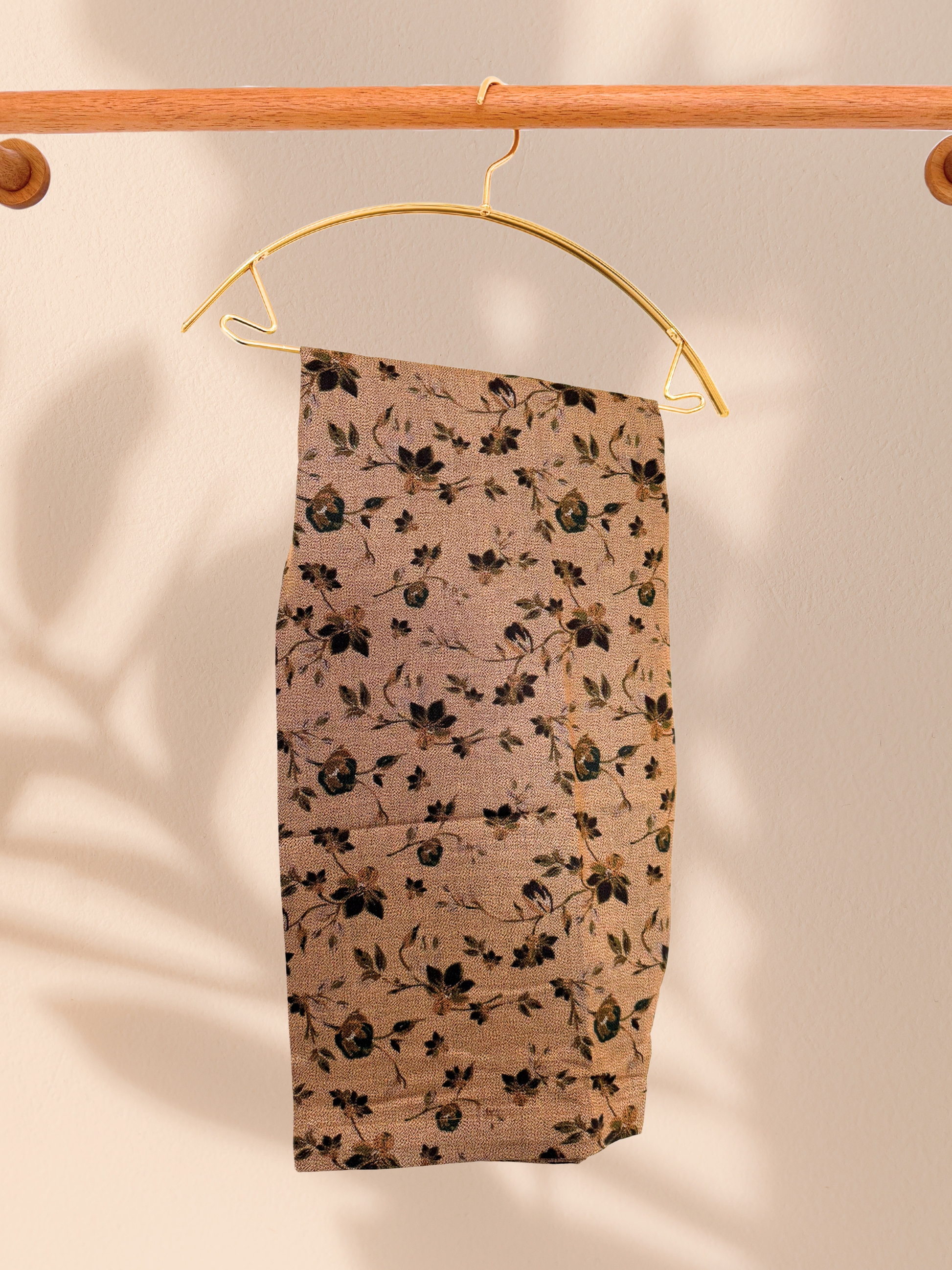 Baroque Inspired Chocolate Brown Plus Size Pakistani 3-Piece Dhanak Suit – Kameez, Trouser & Shawl | Khari XL UK