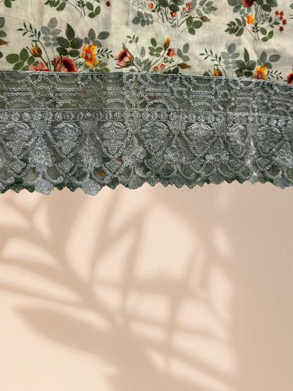 Outlet 3 - Mint Green 3 piece cotton suit - Khari XL