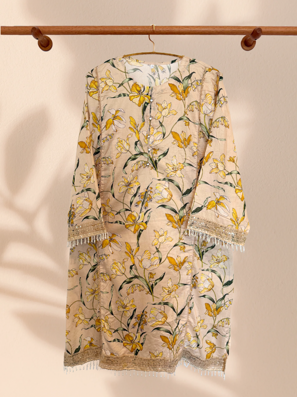 Butter Cream 3 Piece Lawn Suit