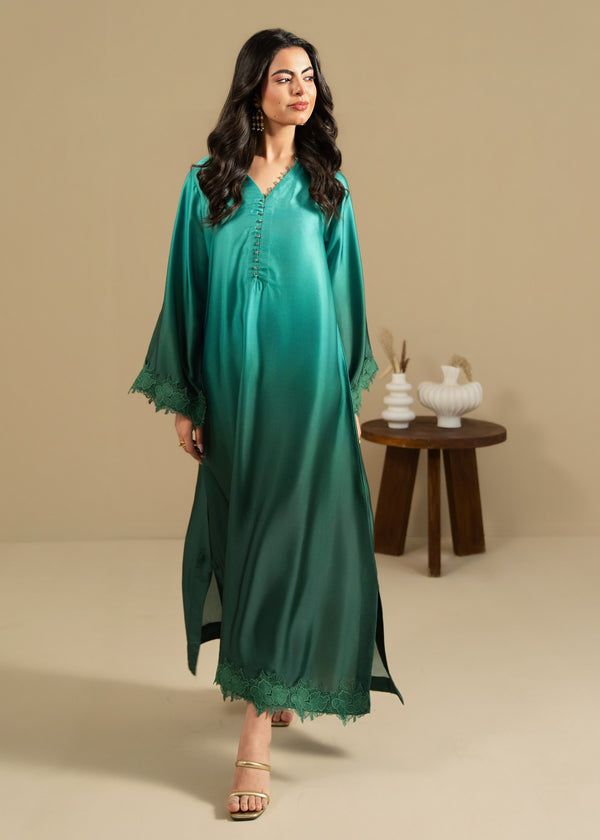 Akhrot Original Silk Green Ombré