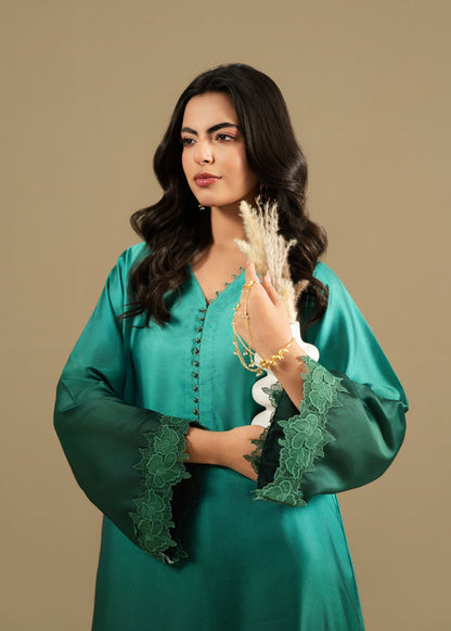 Akhrot Original Silk Green Ombré